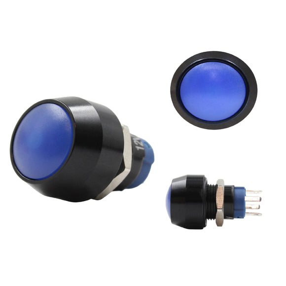 12mm Round Dome Push Button Switch with Blue LED