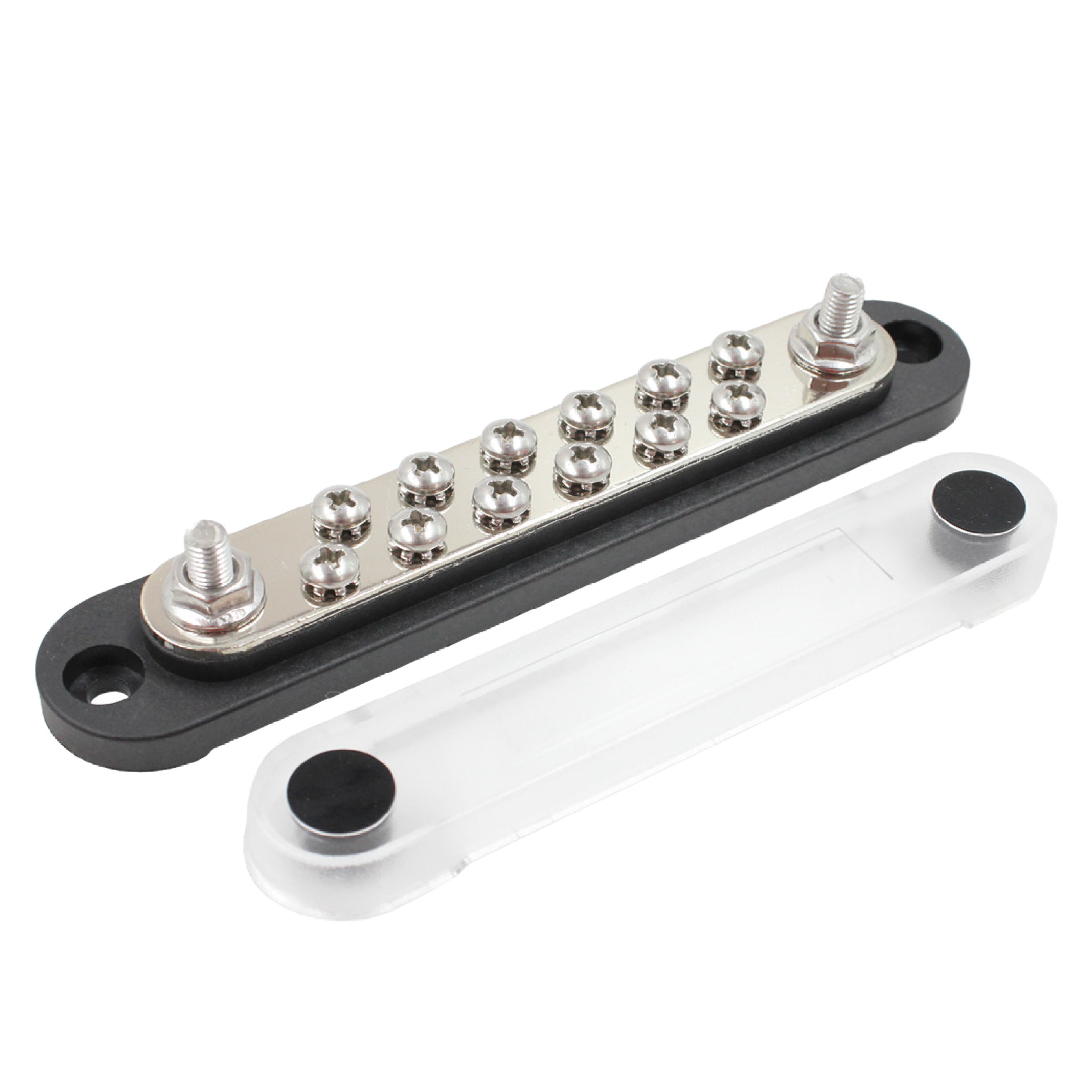 2 Gang M6 + 12xM4 Power Distribution Block - Bus Bar - 0