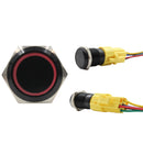 16mm Momentary Push Button Switch with Blue LED (Pre-Wired)