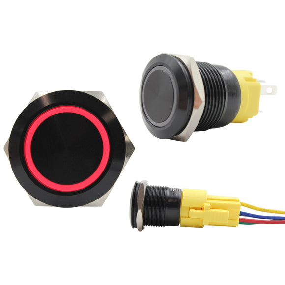 19mm Push Button Red LED