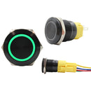 19mm Push Button with Blue LED
