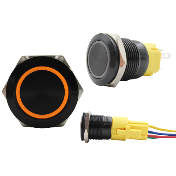 19mm Momentary Push Button Switch with LED (R19 Series)