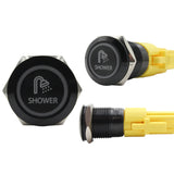 Laser Etched 19mm Push Button Switch with Ring LED (R19 Series)