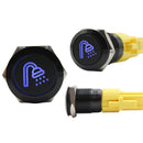 Push Button Switch with Centre Blue LED Shower