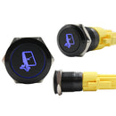 Push Button Switch with Centre Blue LED Starlink