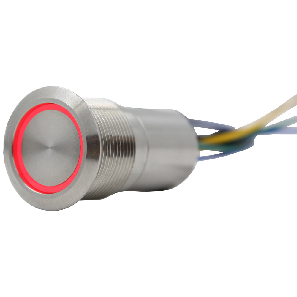 316 Stainless Steel 19mm Push Switch (RT-AS1 Series)