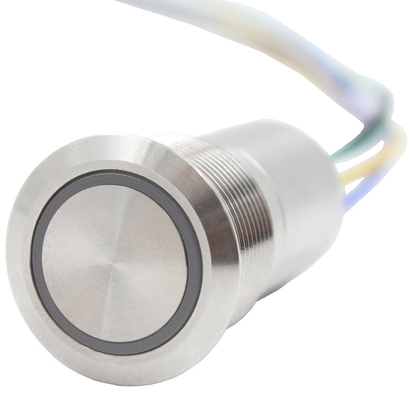 316 Stainless Steel 19mm Push Switch (RT-AS1 Series)