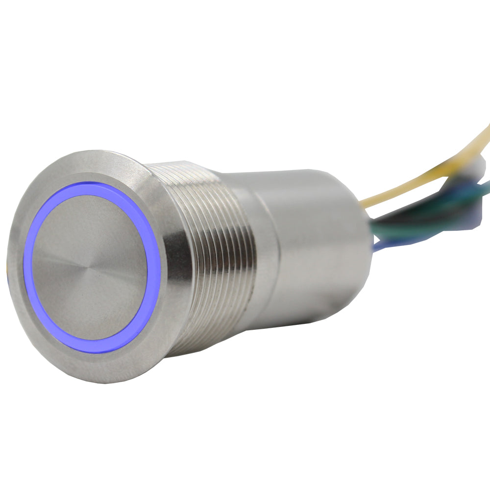316 Stainless Steel 19mm Push Switch (RT-AS1 Series) - 0