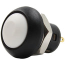 white latching push switch