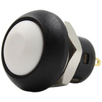 white latching push switch