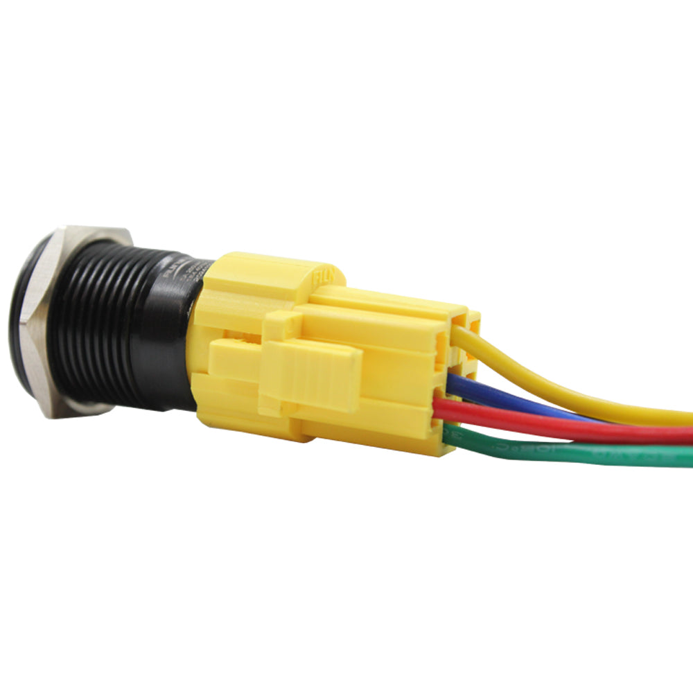 Laser Etched 16mm Push Switch/Centre LED (X16 Series)