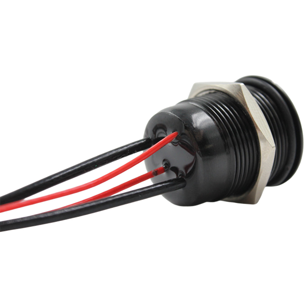 19mm Push Button Switch with LED (Pre-Wired)