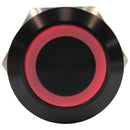 19mm Latching Push Button Switch with Red LED