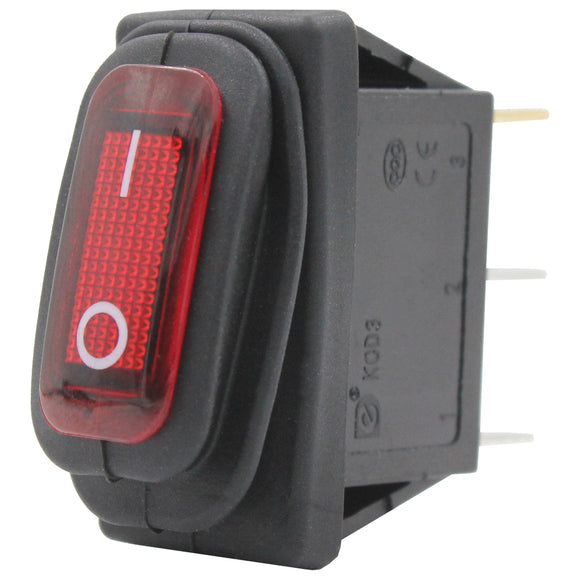 rocker switch 17x34mm red