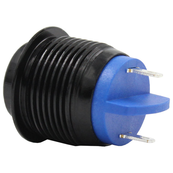 16mm Anodised Aluminium Momentary Push Button Switch (T-A02 Series)