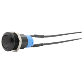 12mm Aluminium Latching Push Button Switch (Pre-Wired) - 0