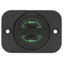 Dual Type-C USB Charger Round