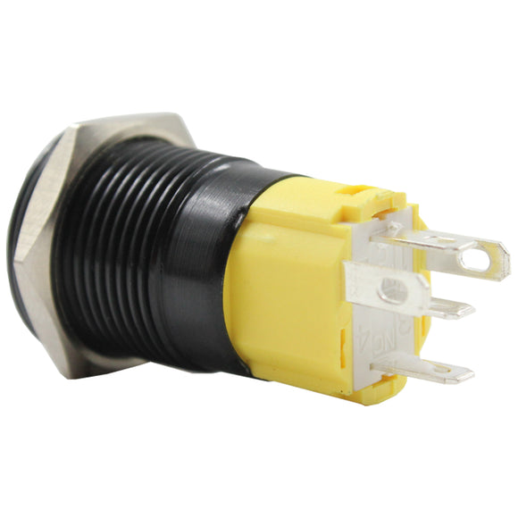 16mm Latching Push Button Switch with LED (Pre-Wired)