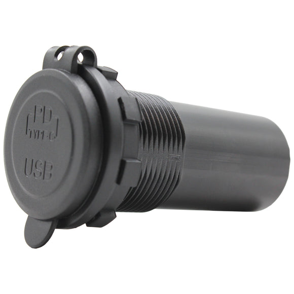 100W Type-C USB + 36W USB-A - Round