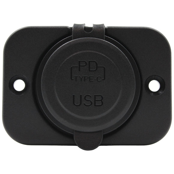 100W Type-C USB + 36W USB-A - Round