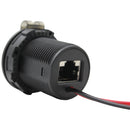 UHF RJ45 Pass Through With Blue LED - Round-15