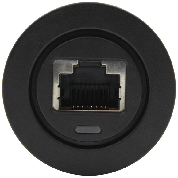 UHF RJ45 Pass Through With Blue LED - Round