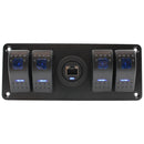 UHF RJ45 Pass Through With Blue LED - Round-13
