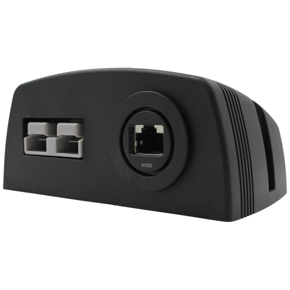 UHF RJ45 Pass Through With Blue LED - Round