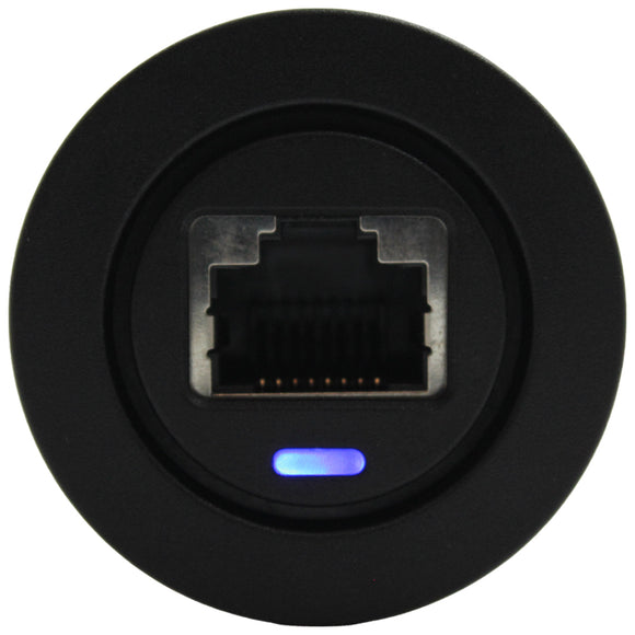 UHF RJ45 Pass Through With Blue LED - Round