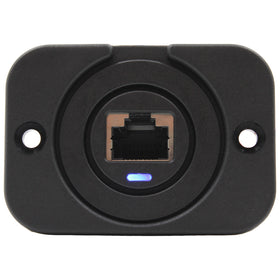 UHF RJ45 Pass Through With Blue LED - Round