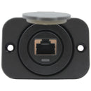 UHF RJ45 Pass Through With Blue LED - Round-9