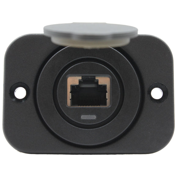 UHF RJ45 Pass Through With Blue LED - Round