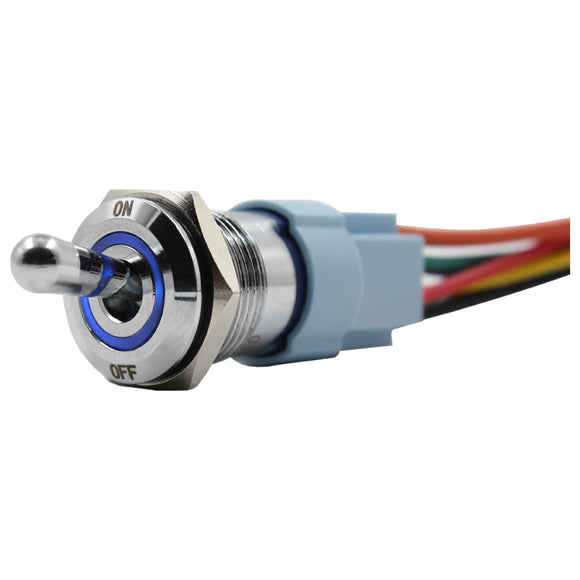 blue LED toggle switch
