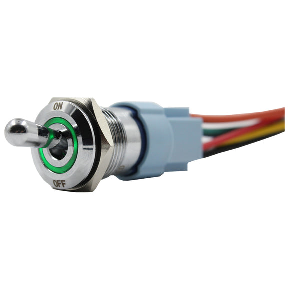 green LED toggle switch