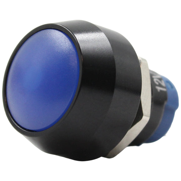 12mm Round Dome Push Button Switch Blue LED