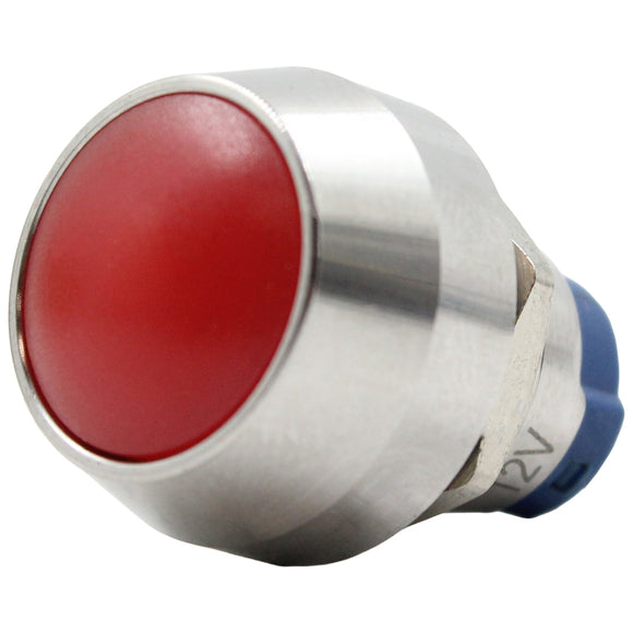12mm Round Stainless Dome Push Button Switch Red LED