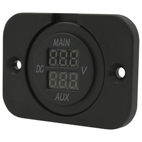 Dual Volt Meter - Round - 0