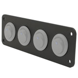 4 Gang 20mm Mini Round Switch Panel