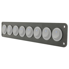 8 gang round switch panel
