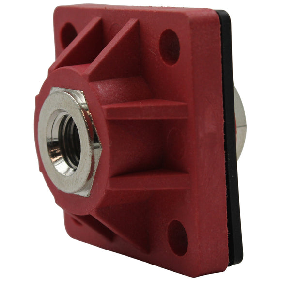 DC panel pass-through connectors M8 pair Red