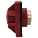 Panel mount M8 DC pass-through connectors Red