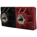 M8 bulkhead power connectors red and black