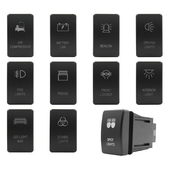 Push Switch suit Mazda BT50 (Gen 1) - White LED - 27 Styles