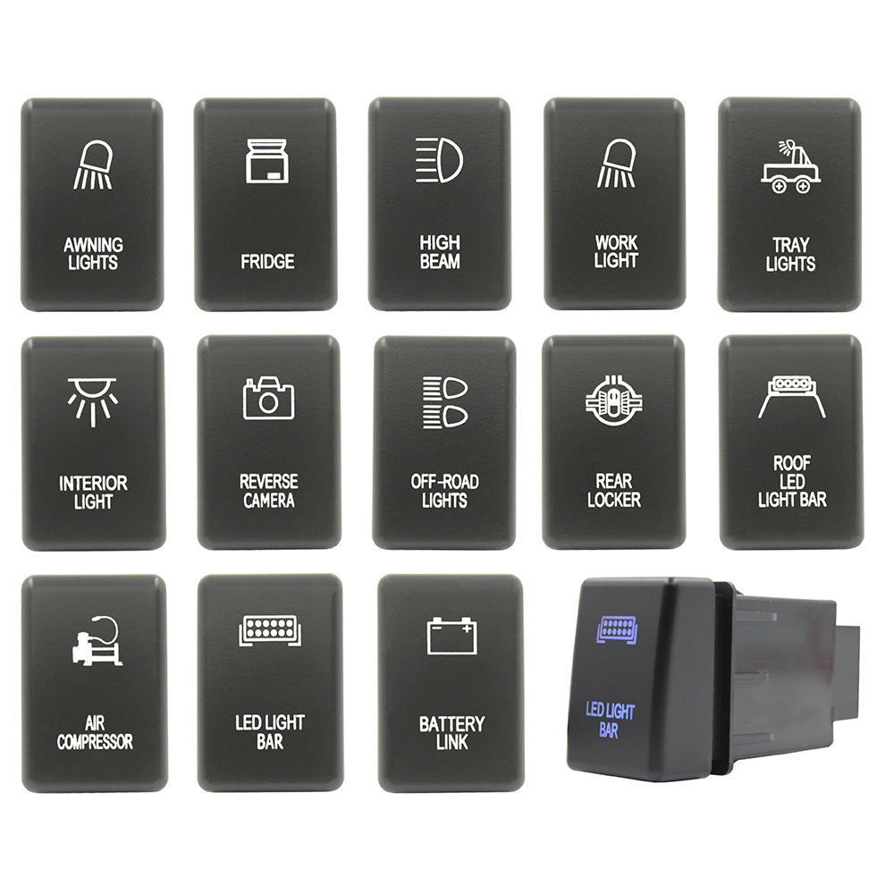 Push Switch suit Holden (Gen 1) - Blue LED - 50 Styles
