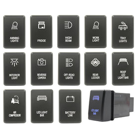 Push Switch suit Isuzu (Gen 1) - Blue LED - 50 Styles