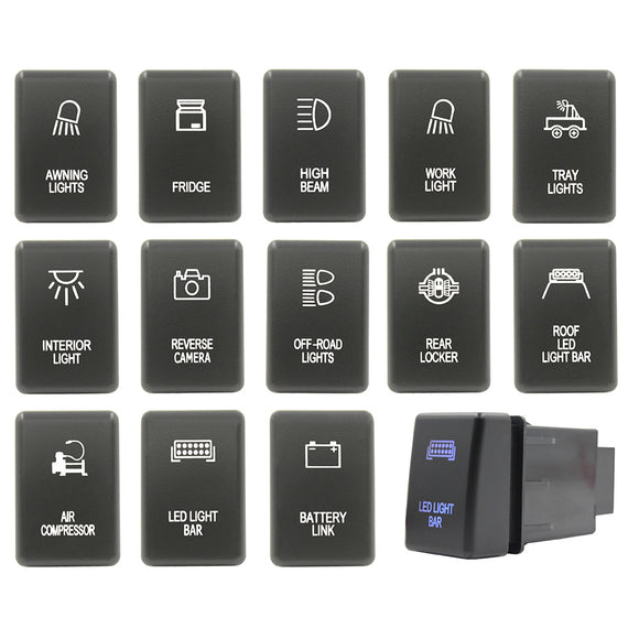 Push Switch suit Isuzu (Gen 1) - Blue LED - 50 Styles