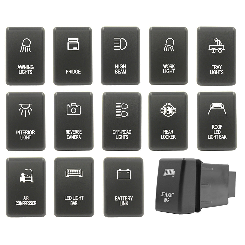 Push Switch suit Holden (Gen 1) - White LED - 50 Styles