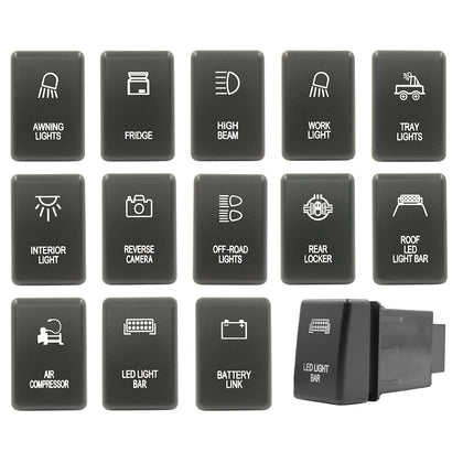 Push Switch suit Holden (Gen 1) - White LED - 50 Styles
