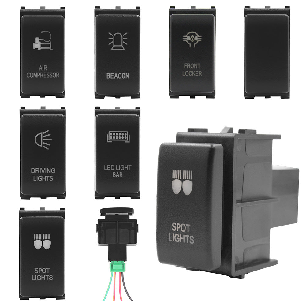 Push Switch suit Nissan Large - White LED - 32 Styles