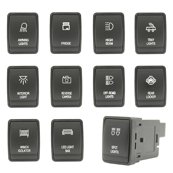 Push Switch suit Nissan Small - White LED - 43 Styles